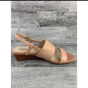 Cole Haan Blush Pink Slingback Wedge Sandals